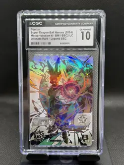 Beerus BM1-SEC2 LC Super Dragon Ball Heroes Card SDBH CGC 10 - Image 1