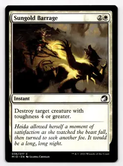 Sungold Barrage 36 MTG NM Innistrad: Midnight Hunt - Image 1