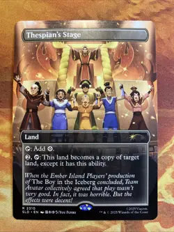 MTG Borderless Thespian's Stage Secret Lair X Avatar: The Last Airbender NM!! - Image 1