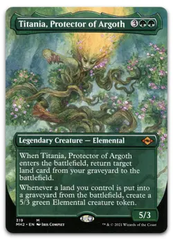 Titania, Protector of Argoth (Borderless) #319 NM Modern Horizons 2 Magic MTG - Image 1