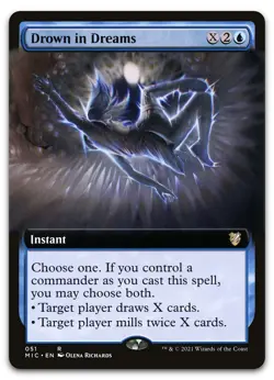 Drown in Dreams (Extended Art) #51 (NM) Midnight Hunt MIC Magic MTG - Image 1