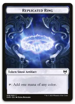 Replicated Ring Token #18 (NM) Kaldheim KHM Magic MTG - Image 1