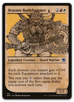 Bruenor Battlehammer (Showcase) #337 (NM) Forgotten Realms AFR Magic MTG - Image 1