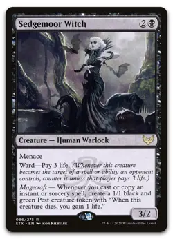 Sedgemoor Witch #86 (NM) Strixhaven PPSTX Magic MTG - Image 1