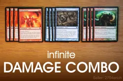 Infinite Damage Combo / Sinking Fire Morselhoarder (Blue Green Red Deck) MTG Set - Image 1