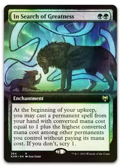 In Search of Greatness (Extended Art) #364 (Foil) (NM) Kaldheim KHM Magic MTG - Image 1