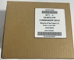 Magic The Gathering Fallout PIP Commander Deck Set of 4 Sealed Case QTY NEW L@@K - Image 1