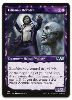 Liliana's Devotee (Showcase) #298 (NM) Core Set 2021 M21 Magic MTG - Image 1