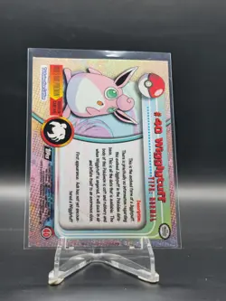 Wigglytuff #40 1999 Topps Pokemon TV Animation Edition Series 1 Black Logo - Image 2
