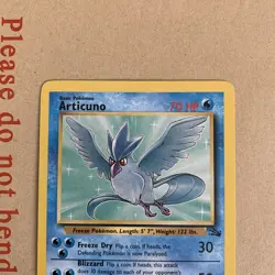 Pokemon Articuno 17/62 Fossil Non-Holo Rare WOTC Near Mint NM - Image 3