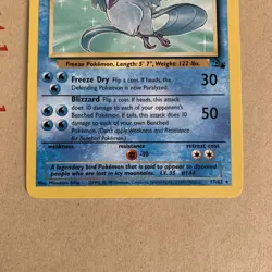 Pokemon Articuno 17/62 Fossil Non-Holo Rare WOTC Near Mint NM - Image 4