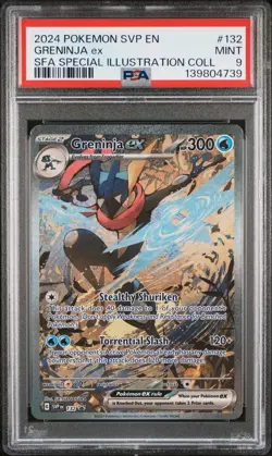 2024 POKEMON SVP PROMO SPECIAL ILLUSTRATION COLLECTION #132 GRENINJA EX PSA 9 - Image 1