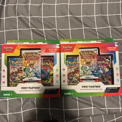 2x First Partner Illustration Collection Series 1 Promo Box Pokemon TCG - Image 4