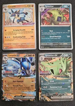 Pokemon Lucario Tyranitar Prismatic Stamp Promo Sams Club lot of 4 - NM - Image 1