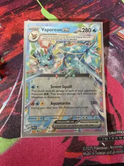 Pokemon Vaporeon ex 023/131 Sv: Prismatic Evolutions Holo - Image 3