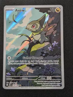 Pokemon Axew 145/086 Black Bolt Illustration Rare - MINT - Image 1