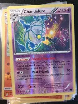 Pokemon TCG Chandelure Steam Siege 50/114 Reverse Holo Rare NM Condition - Image 1