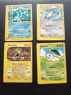 4x Vintage WOTC Pokemon Karten Sammlung | ITA + EN | Poor/Damaged | Selten - Image 1