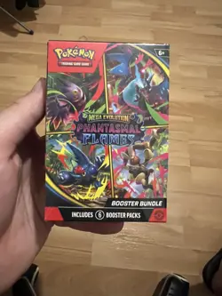 Pokemon TCG Mega Evolution Phantasmal Flames Booster Bundle Sealed - Image 1
