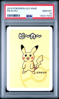 2019 POKEMON OLD MAID PIKACHU PSA 10 - Image 1