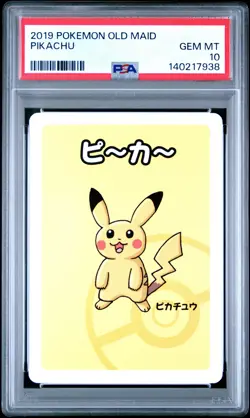 2019 POKEMON OLD MAID PIKACHU PSA 10 - Image 1
