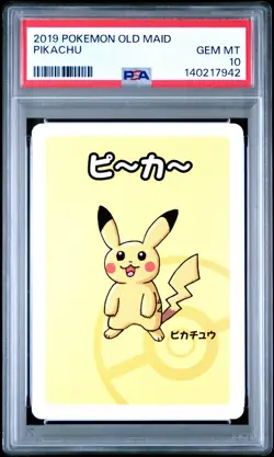 2019 POKEMON OLD MAID PIKACHU PSA 10 - Image 1