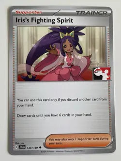 Iris's Fighting Spirit 149/159 Pokemon Journey Together Prize Pack Non-Holo NM - Image 1