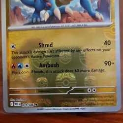 Pokemon Druddigon 071/086 Sv: White Flare Master Ball Reverse Holo - Image 2