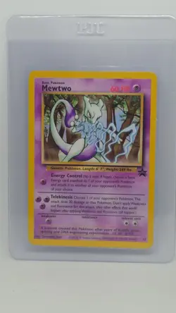 Mewtwo 2000 Pokemon WOTC Black Star Promo #12 Non-Holo (LP) 🔥 - Image 1