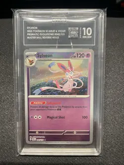 Pokemon TCG Sylveon Master Ball Pattern 040/131 Prismatic Evolutions Tag 10 - Image 1