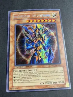 Yu-Gi-Oh! TCG Black Luster Soldier EOTB MC2-EN004 Vintage Secret Rare Holo 2004 - Image 2