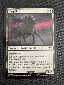 MTG Nazgul, LOTR: Tales of Middle Earth #0338, Creature, Excellent Condition MTG - Image 1