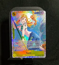 Bandai One Piece Nami EB03-053 Super Rare Full Art Holo - Image 1