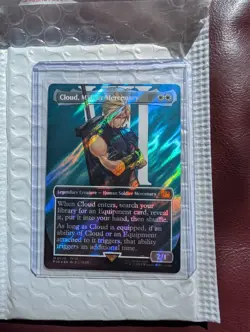 Cloud, Midgar Mercenary Borderless Surge Foil. #520. MTG, Mint Condition - Image 2