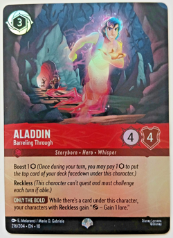 Aladdin Barreling Through 216/204 EN 10 Whispers - Lorcana Disney - English - Image 1