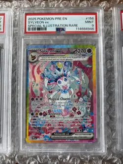 Pokemon TCG Sylveon EX Prismatic Evolutions Holo SIR Card 156 - Image 1