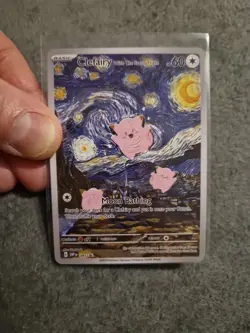 Mew Venusaur Clefairy Starry Night Art Card Bundle Display Set - Image 5