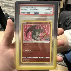 Pokemon TCG Radiant Charizard Pokemon Go Card 011/078 PSA 10 - Image 1