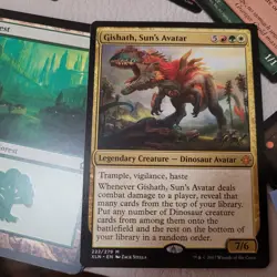 Commander Magic Deck MTG EDH - Gishath, Sun's Avatar Mythic Rare DINOSAURS Tribe - Image 1