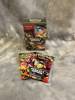 One Single Pack of Pokemon TCG cards. Mega Evolution Perfect Order. See Details - Image 1