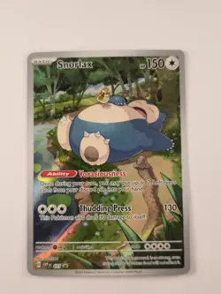 Snorlax 051 Sv: Scarlet & Violet Black Star Promo Cards Holo NM Condition - Image 1