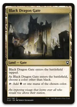 Black Dragon Gate #347 (NM) Baldur's Gate CLB Magic MTG - Image 1