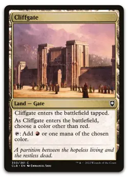 Cliffgate #350 (NM) Baldur's Gate CLB Magic MTG - Image 1