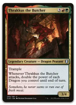 Thrakkus the Butcher #295 (NM) Baldur's Gate CLB Magic MTG - Image 1