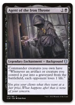 Agent of the Iron Throne #107 (NM) Baldur's Gate CLB Magic MTG - Image 1