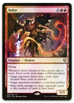Balor #162 (Foil) (NM) Baldur's Gate CLB Magic MTG - Image 1