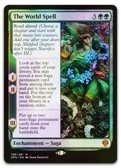The World Spell #189 (Foil) (NM) Dominaria United DMU Magic MTG - Image 1