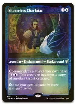 Shameless Charlatan (Foil Etched) #488 (NM) Baldur's Gate CLB Magic MTG - Image 1