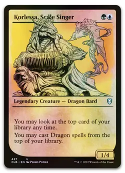 Korlessa, Scale Singer (Showcase) #427 (Foil) (NM) Baldur's Gate CLB Magic MTG - Image 1
