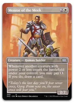 Mentor of the Meek (Borderless) #340 (NM) Double Masters 2022 2X2 Magic MTG - Image 1